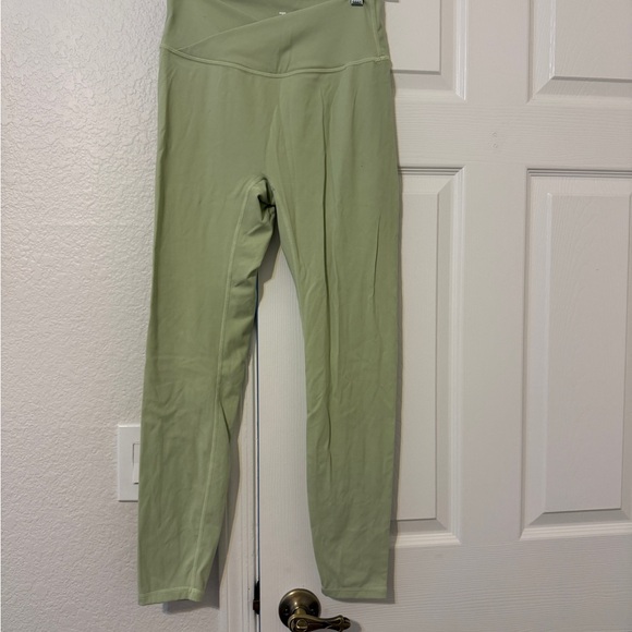 TSL Collection Pants - Light Green High-Waist Leggings